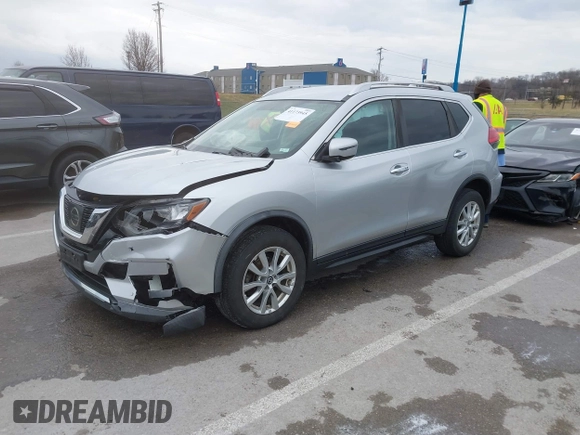 2017 Nissan Rogue SV with VIN KNMAT2MV1HP585073, listed as a IAAI auction lot 41173945 with 112,854 mi miles. Bid and sale history available at carsss.com. Image 2.