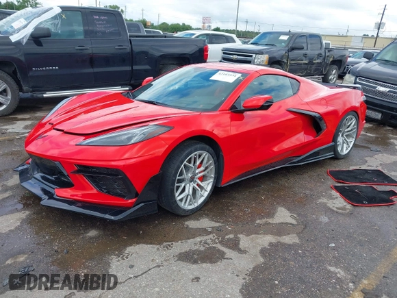 2023 Chevrolet Corvette 2LT with VIN 1G1YB2D47P5100608, listed as a IAAI auction lot 42103534 with 19,694 mi miles and . Bid and sale history available at DreamBid. Image 18.