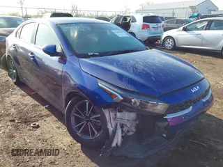 2023 Kia Forte LXS with VIN 3KPF24AD5PE518555, listed as a IAAI auction lot 42105940 with 37,923 mi miles. Bid and sale history available at carsss.com. Image 1.