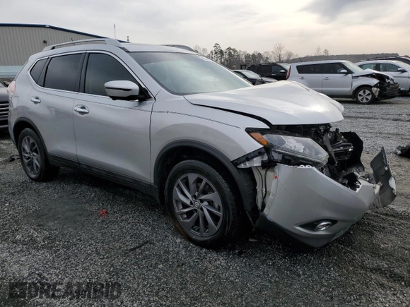 2016 Nissan Rogue SL with VIN 5N1AT2MV7GC834218, listed as a Copart auction lot 49042085 with 72,280 mi miles and Salvage Title. Bid and sale history available at DreamBid. Image 4.