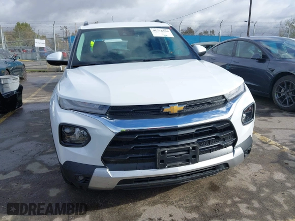 2023 Chevrolet TrailBlazer LT with VIN KL79MPS2XPB189884, listed as a IAAI auction lot 41778506 with 2,366 mi miles and . Bid and sale history available at DreamBid. Image 12.