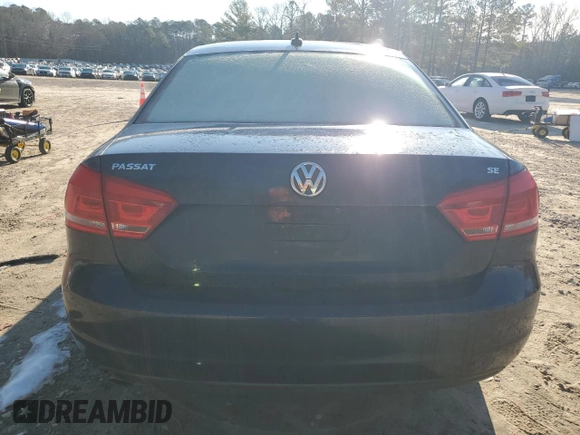 2013 Volkswagen Passat SE with VIN 1VWBH7A36DC002582, listed as a Copart auction lot 45982575 with 116,893 mi miles and Clean Title. Bid and sale history available at carsss.com. Image 6.