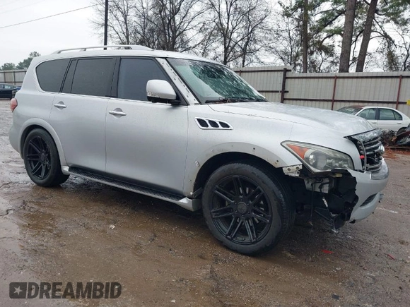 2011 Infiniti QX56 7-passenger with VIN JN8AZ2NFXB9502522, listed as a IAAI auction lot 41420158 with 171,806 mi miles and . Bid and sale history available at DreamBid. Image 1.