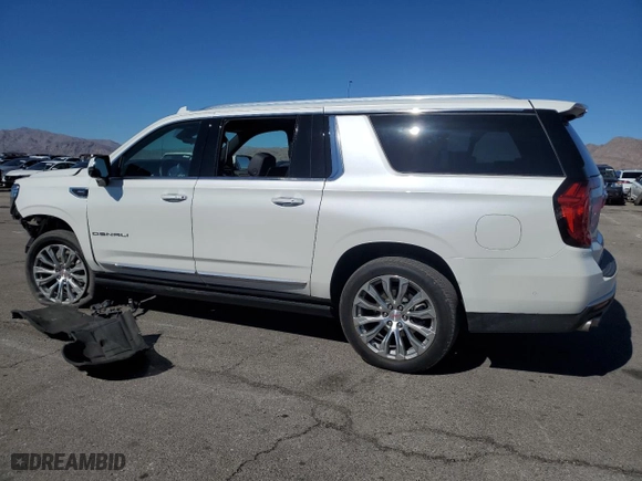 2023 GMC Yukon XL Denali with VIN 1GKS2JKL0PR195429, listed as a Copart auction lot 46132795 with 41,301 mi miles and Salvage Title. Bid and sale history available at carsss.com. Image 2.