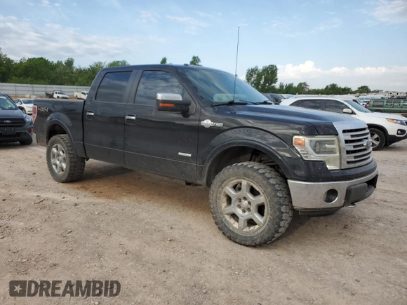 2013 Ford F-150 XL with VIN 1FTFW1ET0DKD05882, listed as a Copart auction lot 57662035 with 230,380 mi miles and Salvage title. Bid and sale history available at DreamBid. Image 4.