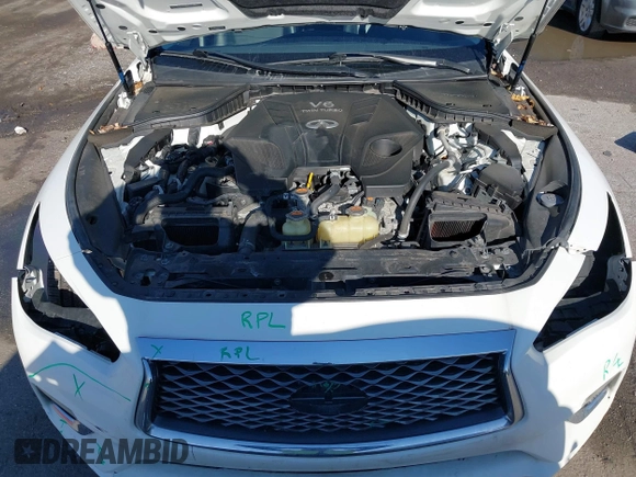 2020 Infiniti Q50 Pure with VIN JN1EV7AP6LM207147, listed as a IAAI auction lot 41793447 with 78,580 mi miles and . Bid and sale history available at carsss.com. Image 10.