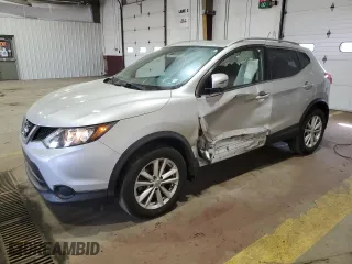 2017 Nissan Rogue Sport SL with VIN JN1BJ1CR7HW137969, listed as a Copart auction lot 48738785 with 54,850 mi miles and Salvage Title. Bid and sale history available at carsss.com. Image 1.