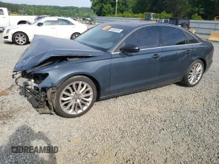 2012 Audi A6 Premium Plus with VIN WAUDFAFC7CN140039, listed as a Copart auction lot 55382455 with 160,588 mi miles and Salvage title. Bid and sale history available at DreamBid. Image 1.
