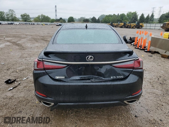 2021 Lexus ES 350 F Sport with VIN 58AGZ1B15MU109993, listed as a Copart auction lot 57430605 with Not provided miles and Salvage title. Bid and sale history available at DreamBid. Image 6.
