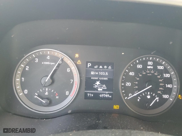 2019 Hyundai Tucson SE with VIN KM8J23A43KU868826, listed as a Copart auction lot 45351185 with 69,749 mi miles and Non Repairable. Bid and sale history available at carsss.com. Image 9.