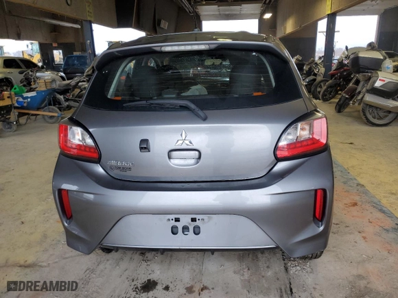 2022 Mitsubishi Mirage ES with VIN ML32AUHJ7NH002639, listed as a Copart auction lot 86398174 with 52,639 mi miles and Salvage Title. Bid and sale history available at carsss.com. Image 6.