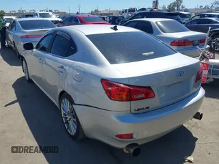 2008 Lexus IS 350 with VIN JTHBE262085017585, listed as a IAAI auction lot 42191579 with 118,931 mi miles and . Bid and sale history available at DreamBid. Image 3.