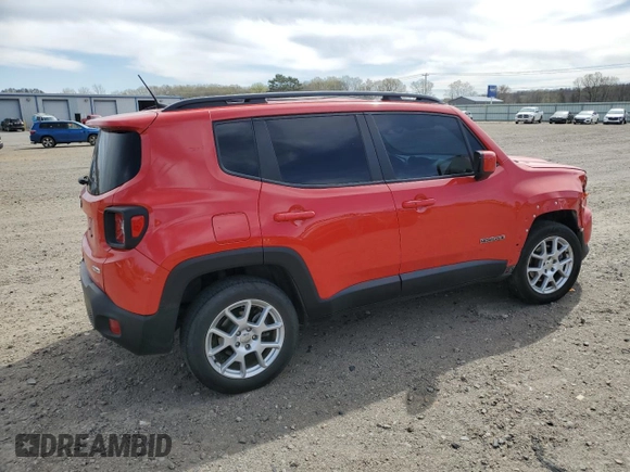 2020 Jeep Renegade Latitude with VIN ZACNJBBB9LPL70906, listed as a Copart auction lot 50027115 with 82,812 mi miles and Salvage Title. Bid and sale history available at carsss.com. Image 3.