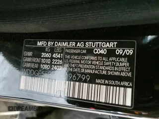 2010 Mercedes-Benz C 300 Sport with VIN WDDGF5EB2AR096799, listed as a Copart auction lot 51353485 with 176,517 mi miles and Clean Title. Bid and sale history available at DreamBid. Image 12.