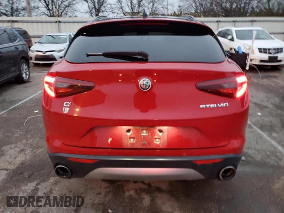 2019 Alfa Romeo Stelvio Ti Lusso z VIN ZASPAKBN8K7C30855, wystawiony jako Copart lot #85011394 z przebiegiem 65 100 mil mil oraz Szkoda całkowita • Salvage title. Historia ofert i sprzedaży dostępna na DreamBid. Obrazek 6.