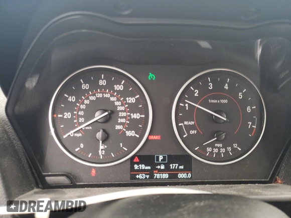 2016 BMW 2 Series 228i z VIN WBA1F9C51GV546640, wystawiony jako Copart lot #55635985 z przebiegiem 78 189 mil mil oraz Szkoda całkowita • Salvage title. Historia ofert i sprzedaży dostępna na DreamBid. Obrazek 9.