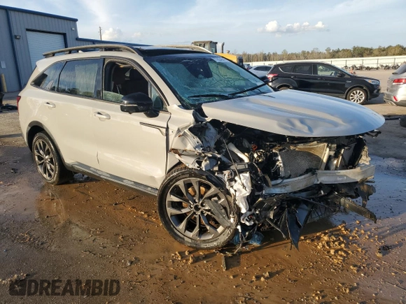2023 Kia Sorento SX Prestige with VIN 5XYRKDLF7PG177075, listed as a Copart auction lot 77824644 with 0 mi miles and Salvage Title. Bid and sale history available at carsss.com. Image 4.