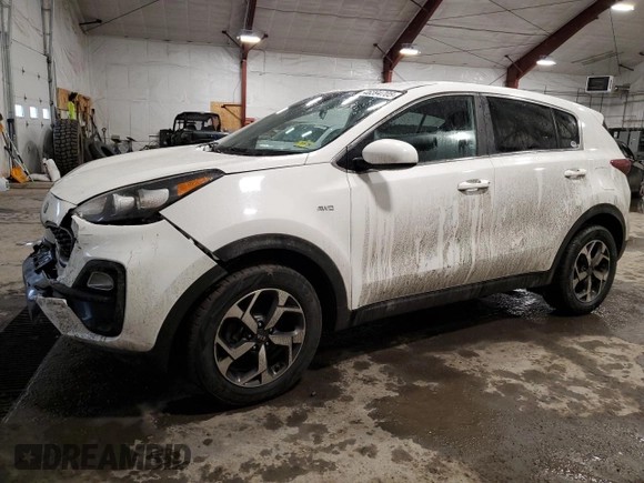 2020 Kia Sportage LX with VIN KNDPMCAC7L7661985, listed as a Copart auction lot 46394705 with 74,755 mi miles and Salvage Title. Bid and sale history available at carsss.com. Image 1.