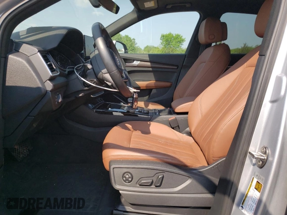 2022 Audi Q5 Premium with VIN WA1ABAFY4N2086369, listed as a Copart auction lot 58120795 with 37,756 mi miles and Salvage title. Bid and sale history available at DreamBid. Image 7.