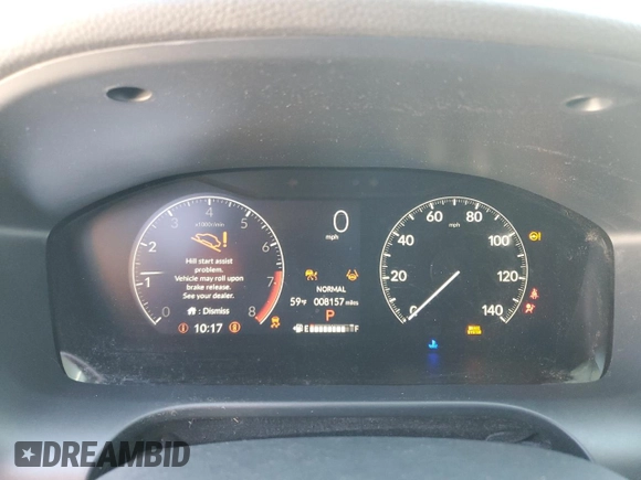 2024 Honda HR-V LX with VIN 3CZRZ1H30RM735938, listed as a Copart auction lot 47836565 with 8,157 mi miles and Salvage Title. Bid and sale history available at carsss.com. Image 9.