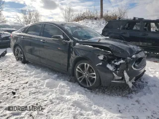 2019 Ford Fusion Titanium with VIN 3FA6P0K97KR245906, listed as a Copart auction lot 83069164 with 0 mi miles and Clean Title. Bid and sale history available at carsss.com. Image 4.