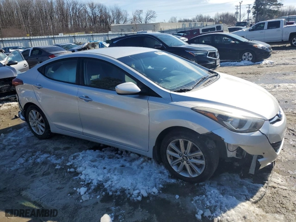 2015 Hyundai Elantra SE with VIN 5NPDH4AE0FH572483, listed as a Copart auction lot 45840035 with 112,838 mi miles and Salvage Title. Bid and sale history available at carsss.com. Image 4.