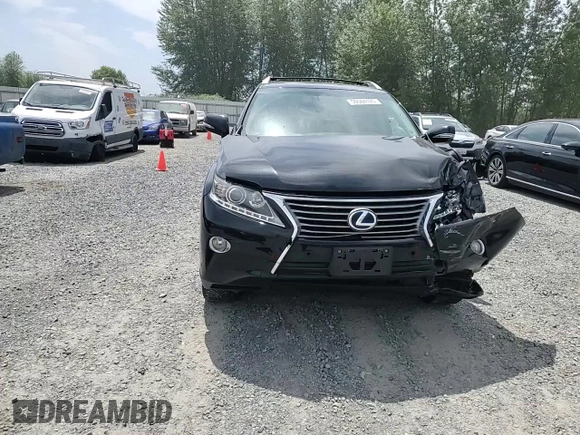2013 Lexus RX 450h with VIN JTJBC1BAXD2444943, listed as a Copart auction lot 59564125 with Not provided miles and Salvage title. Bid and sale history available at DreamBid. Image 14.