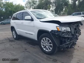 2021 Jeep Grand Cherokee Laredo X with VIN 1C4RJEAG7MC814311, listed as a IAAI auction lot 41086735 with 35,046 mi miles. Bid and sale history available at carsss.com. Image 1.