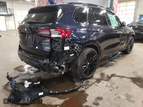 2022 BMW X5 xDrive40i with VIN 5UXCR6C01N9N35258, listed as a Copart auction lot 63497852 with 0 mi miles. Bid and sale history available at carsss.com. Image 4.