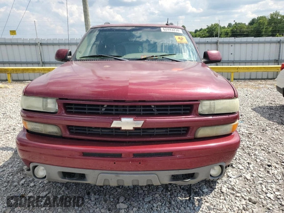 2004 Chevrolet Tahoe LT with VIN 1GNEK13Z94R202747, listed as a Copart auction lot 62443234 with 0 mi miles and Salvage Title. Bid and sale history available at carsss.com. Image 5.