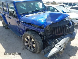 2018 Jeep Wrangler Unlimited Sahara z VIN 1C4HJXEN4JW321227, wystawiony jako IAAI lot #42002735 z przebiegiem 114 293 mil mil oraz . Historia ofert i sprzedaży dostępna na DreamBid. Obrazek 6.