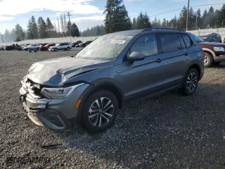 2024 Volkswagen Tiguan S with VIN 3VVFB7AXXRM011592, listed as a Copart auction lot 83038484 with 15,148 mi miles and Salvage Title. Bid and sale history available at carsss.com. Image 1.