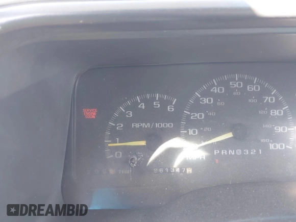 1997 Chevrolet Silverado 1500 with VIN 2GCEK19R8V1141126, listed as a IAAI auction lot 41714771 with 261,347 mi miles and . Bid and sale history available at DreamBid. Image 7.