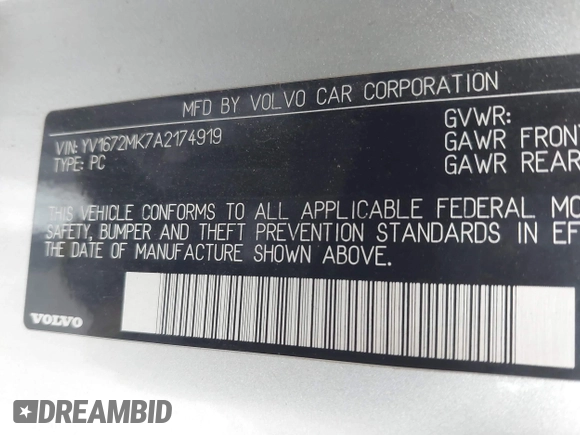 2010 Volvo C30 с VIN YV1672MK7A2174919, выставлен на аукционе IAAI как лот 42254387 с пробегом Не указан миль и . История ставок и продаж доступна на DreamBid. Изображение 9.