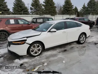 2023 Honda Accord LX with VIN 1HGCY1F28PA015971, listed as a Copart auction lot 46625915 with 14,842 mi miles and Salvage Title. Bid and sale history available at DreamBid. Image 1.