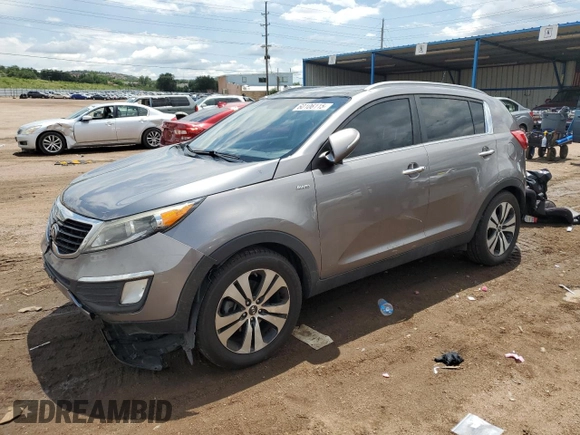 2013 Kia Sportage EX with VIN KNDPCCA25D7402214, listed as a Copart auction lot 60106115 with 146,369 mi miles and Salvage title. Bid and sale history available at DreamBid. Image 1.
