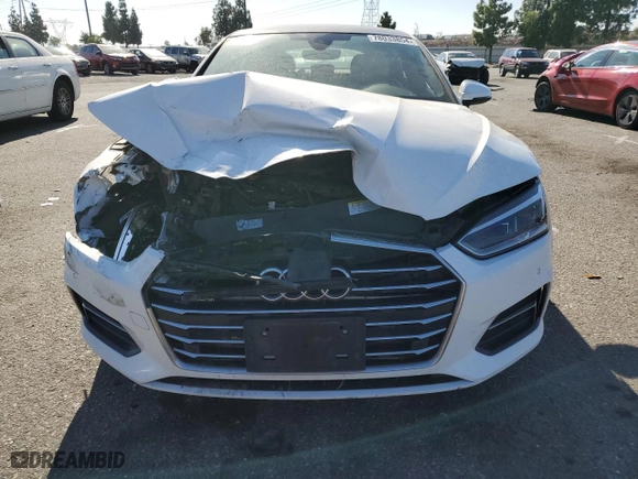 2019 Audi A5 Sportback Premium Plus with VIN WAUBNCF50KA092302, listed as a Copart auction lot 78033854 with NaN miles and Salvage Title. Bid and sale history available at carsss.com. Image 5.