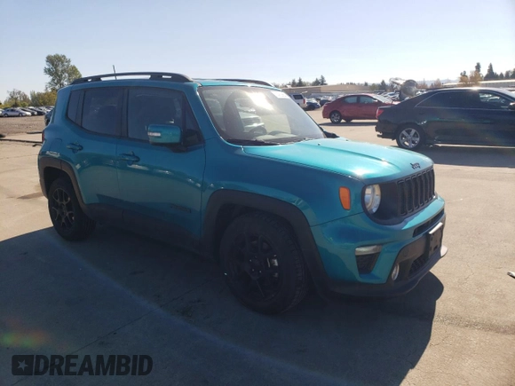 2019 Jeep Renegade Altitude z VIN ZACNJABB3KPK36000, wystawiony jako Copart lot #53492985 z przebiegiem 52 586 mil mil oraz Szkoda całkowita • Salvage title. Historia ofert i sprzedaży dostępna na DreamBid. Obrazek 4.