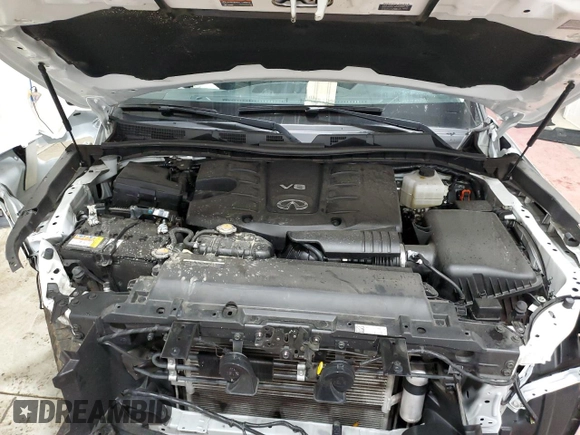 2024 Infiniti QX80 LUXE with VIN JN8AZ2AE3R9327778, listed as a Copart auction lot 81587594 with 27,602 mi miles and Non Repairable. Bid and sale history available at carsss.com. Image 12.
