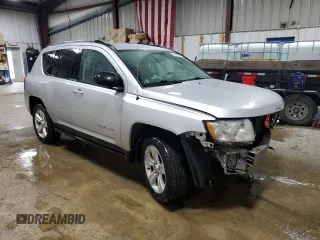 2013 Jeep Compass Latitude with VIN 1C4NJDEB9DD228730, listed as a Copart auction lot 47448735 with 74,447 mi miles and Salvage Title. Bid and sale history available at carsss.com. Image 4.
