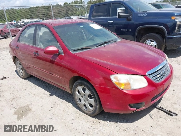 2008 Kia Spectra SX with VIN KNAFE121285552750, listed as a IAAI auction lot 42077896 with 237,939 mi miles. Bid and sale history available at carsss.com. Image 1.
