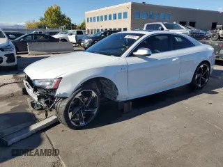 2016 Audi S5 Premium Plus with VIN WAUC4AFR2GA057301, listed as a Copart auction lot 74008834 with 71,491 mi miles and Salvage Title. Bid and sale history available at carsss.com. Image 1.