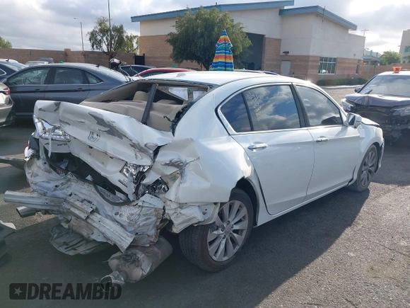 2015 Honda Accord Touring with VIN 1HGCR3F90FA012650, listed as a IAAI auction lot 42246490 with 110,405 mi miles and . Bid and sale history available at DreamBid. Image 4.