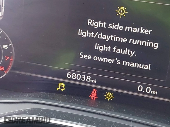2019 Audi A5 Sportback Prestige with VIN WAUFNCF50KA010327, listed as a IAAI auction lot 41738148 with 68,038 mi miles. Bid and sale history available at carsss.com. Image 15.