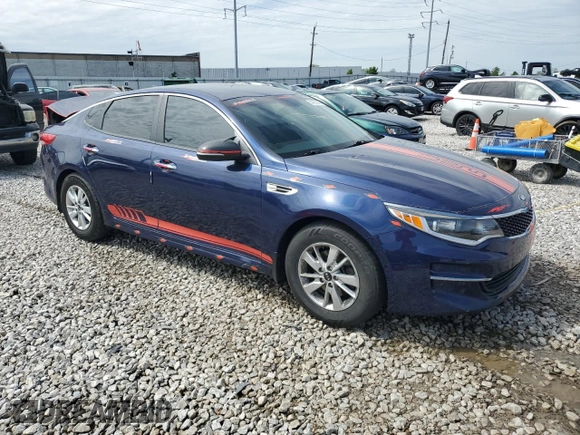 2017 Kia Optima LX with VIN 5XXGT4L35HG177799, listed as a Copart auction lot 54935045 with 92,216 mi miles and Salvage Title. Bid and sale history available at DreamBid. Image 4.