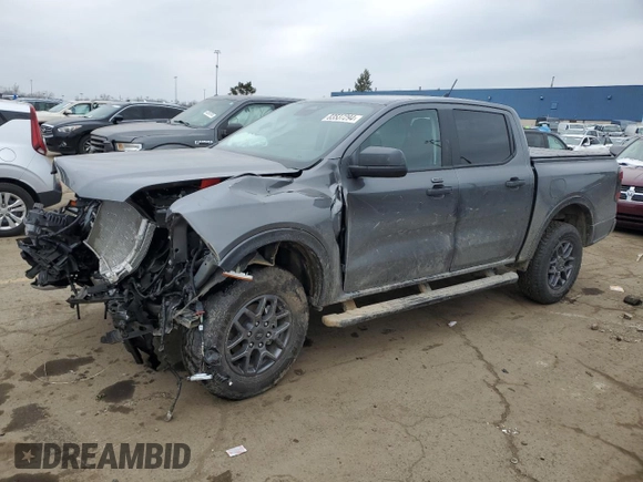 2024 Ford Ranger XLT with VIN 1FTER4HH9RLE04889, listed as a Copart auction lot 83537294 with 7,557 mi miles and Non Repairable. Bid and sale history available at carsss.com. Image 1.