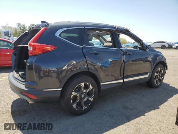 2018 Honda CR-V Touring with VIN 2HKRW2H95JH685749, listed as a Copart auction lot 53828605 with Not Provided miles and Salvage Title. Bid and sale history available at carsss.com. Image 3.
