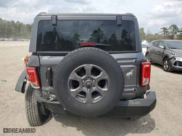 2024 Ford Bronco Big Bend with VIN 1FMDE7AH0RLA55295, listed as a Copart auction lot 49311005 with 3,383 mi miles and Salvage Title. Bid and sale history available at carsss.com. Image 6.