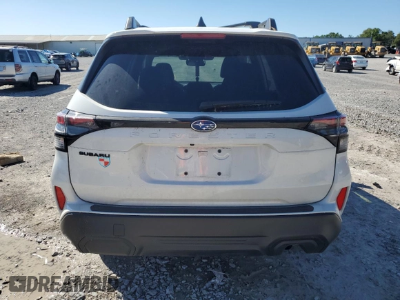 2025 Subaru Forester Premium with VIN JF2SLDBC1SH445867, listed as a Copart auction lot 57899945 with 9,966 mi miles and Salvage title. Bid and sale history available at DreamBid. Image 6.
