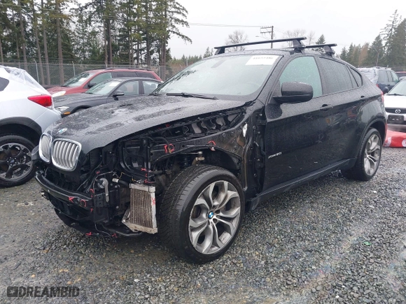 2014 BMW X6 50i with VIN 5UXFG8C57EL593257, listed as a IAAI auction lot 41655486 with 128,292 mi miles. Bid and sale history available at carsss.com. Image 19.